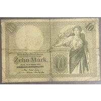 Банкнота 10 марок 1906 год. Германская империя.