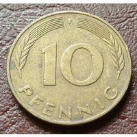 Германия 10 пфеннигов, 1989     F    ( 1-5-1 )