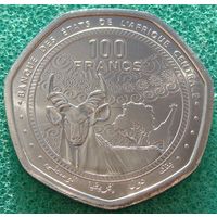 Центральная Африка (BEAC)  100 франков 2024 год  UC#7