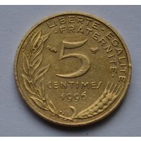 Франция, 5 сантимов 1996 г.