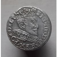 3 гроша 1596 года Сигизмунд lll, трехгрошовик Рига.