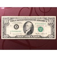 10 долларов США 1985, (A) Boston