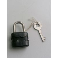 Маленький замочек, замок СССР, с ключиком, рабочий