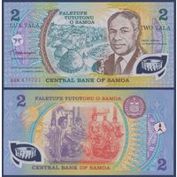 Самоа, 2 тала 1990 г, P-31e (AAF, памятная - золотой юбилей службы главы государства), UNC