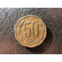 Чили. 50 песо. 1999. С 20 копеек. Распродажа коллекции. Смотрите другие лоты.