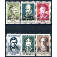 Франция - 1957г. - Красный Крест, известные люди - 6 марок - полная серия, MH [Mi 1136-1141]. #2-Fr-49-A-2