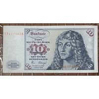 Банкнота 10 марок 1980 год. ФРГ. Альбрехт Дюрер. НЕ БЫЛА В ОБОРОТЕ.