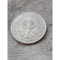 19. Распродажа коллекции! Джибути 1 франк 1977г. Нечастая! UNC!