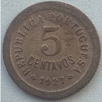 Португалия 5 сентаво 1927 г.