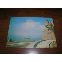 Новороссийск Памятник в честь затопленных кораблей 1983 год чистая