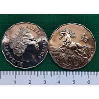 Австралия 50 центов 2014 г Год Лошади. РАПРОДАЖА!