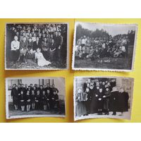 Фото "Групповые портреты", 1950-1960-е гг., 4 шт.