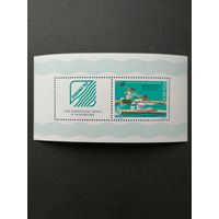 Польша 1990 Блок Mi.111 с маркой и купоном "XXIII чемпионат мира на каноэ в Познани (Pozen)" (чистый**) Mi.3280 каталог 5.00 евро