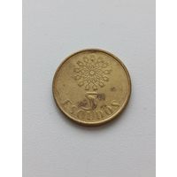 Португалия. 5 эскудо 1989 года. (4)