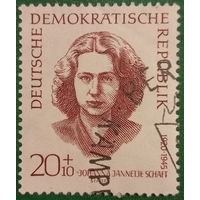 ГДР 1962. Политическая активистка Йоханне Яннетже Схафт