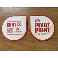 Подставка под пиво Pivot Point пивной компании Keller /Россия/ No 3 со следами пива