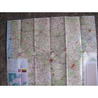 Туристская схема Вильнюса (1977 г.)+Карта Литвы