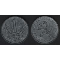 Богемия и Моравия km4 1 крона 1943 год (5