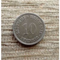 Werty71 Германия 10 пфеннигов 1914 F