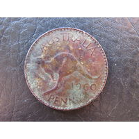 Австралия.1 пенни.1960. С 20 копеек. Распродажа коллекции. Смотрите другие лоты.
