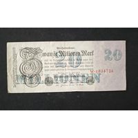 1923 год Германия 20 000 000 марок