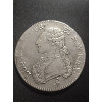 Франция, Людовик XVI. Экю 1784 г. Париж. Крупная монета.