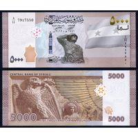 Сирия 5000 фунтов 2019 г. (P-W118a, UNC) [Серия A, в обращении с 2021] 5 000 фунтов 2019 г.