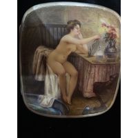 Портсигар серебро