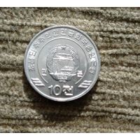 Werty71 КНДР Северная Корея 10 чон вон 2002