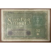 Банкнота 50 марок 1919 год. Веймарская республика.