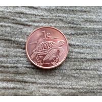 Werty71 Токелау 1 цент 2017 Елизавета 2 Черепаха