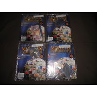 Монеты и банкноты 4 листа,номера 134,135,136,137 с вложениями.С рубля.