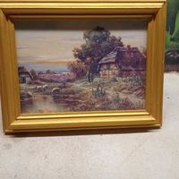 Картина в рамке , репродукция , 23х18см. РАСПРОДАЖА КОЛЛЕКЦИИ.