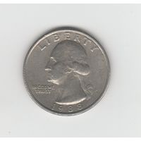 Квотер (25 центов) США 1988 Р Лот 8258