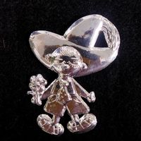 Ёлочная игрушка. Незнайка. Ретро СССР. Пластик.