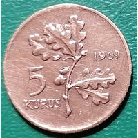 Турция 5 куруш 1969