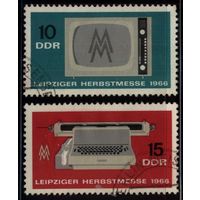 ГЕРМАНИЯ, ГДР - 1966 [Mi. 1204-1205] Гашеная (DDR03)