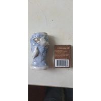 Фарфоровая миниатюрная вазочка. Птички на ветке. Птицы. Барановка. Барановский ФЗ