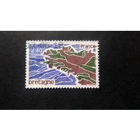 ФРАНЦИЯ \499с\ 1977 Регионы Франции. физическая карта