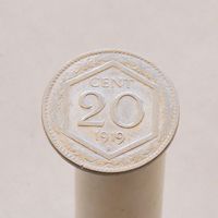 Италия 20 чентезимо  1919