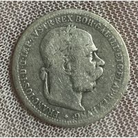 Монета Австро-Венгрия 1 крона 1894 год. Франц Иосиф I. Серебро