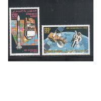 Джибути-1992 (Мих.572-573) **  , Космос(полная серия)