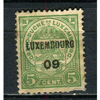 Люксембург - 1907 - Герб 5С с надпечаткой LUXEMBOURG 09 - [Mi.87VII] - 1 марка. MH.  (Лот 41Go)-T41P10
