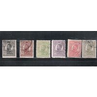 Румыния-1909, (Мих.220-225)  гаш. , Стандарт, Король Карл I,(полная серия)