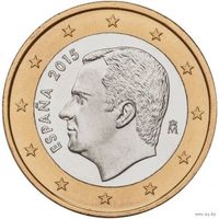 Испания 1 евро. Новый король! Предложите свою цену или обмен!