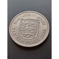 Джерси 10 новых пенсов 1968 г.