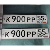 Старт с 1 Рубля !!! Красивый K900PP 55 В коллекцию Автомобильный номер РОССИИ РФ табличка Омск !!!