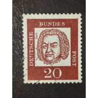 Германия 1961. Известные немцы. Иоганн Себастьян Бах (1685-1750), композитор