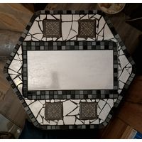 Стол журнальный декорированный ''Зимний ручей''