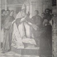 Папа Григорий 9 издаетъ декретарий . Гравюра энциклопедическая 19-20век. 21х20см. СПБ.  РАСПРОДАЖА КОЛЛЕКЦИИ.